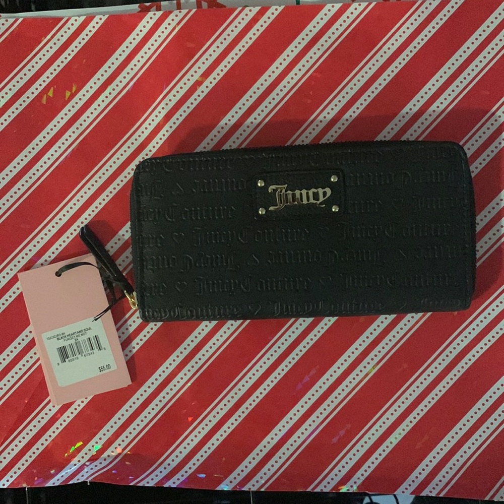 NWT Juicy Couture logo wallet black
